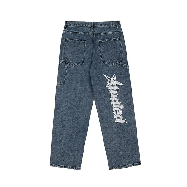 Vintage Script Denim Jeans