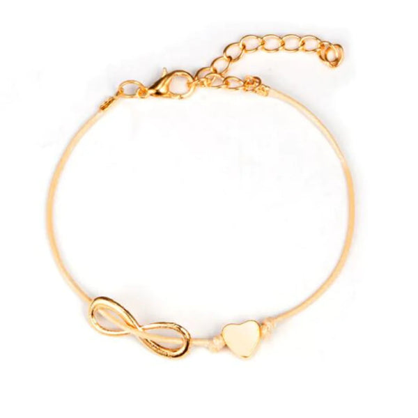 Infinity Heart Stackable Bracelet